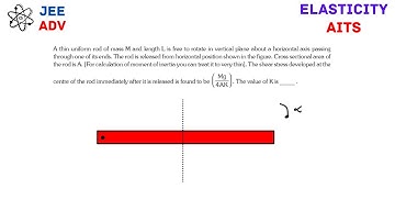 [JEE Adv] Internal Shear Stress on A Rotating Rod | AITS