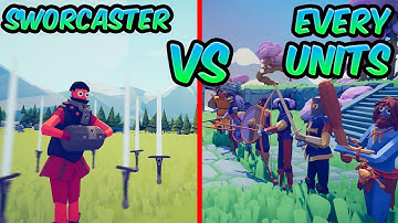 SWORDCASTER vs EVERY UNITS⚔️😱😱| TABS - Totally Accurate Battle Simulator