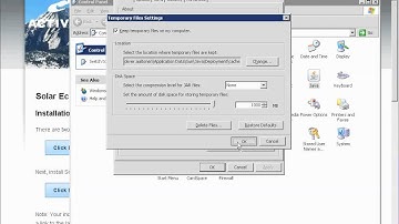 Clear the Solar java cache