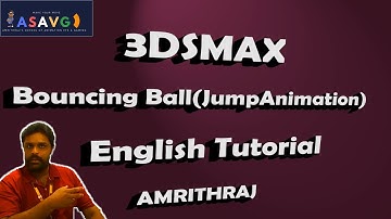 3DS MAX BOUNCING BALL JUMP SQUASH AND STRETCH ANIMATION ENGLISH TUTORIAL