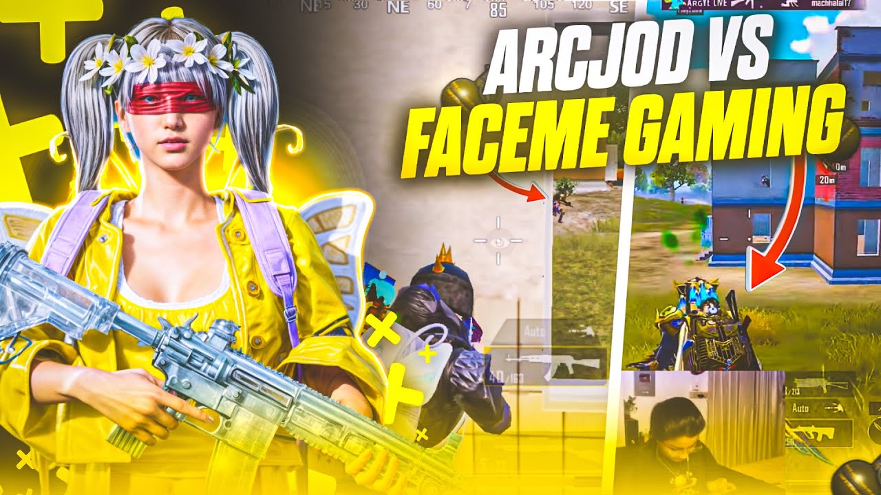 Arcjod vs @FaceMeGaming 🔱 | Bgmi 1v4 clutches | Ultimate royale intense ...