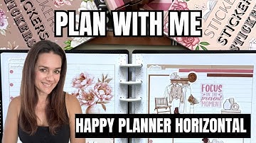 Plan With Me [Happy Planner Horizontal Layout]