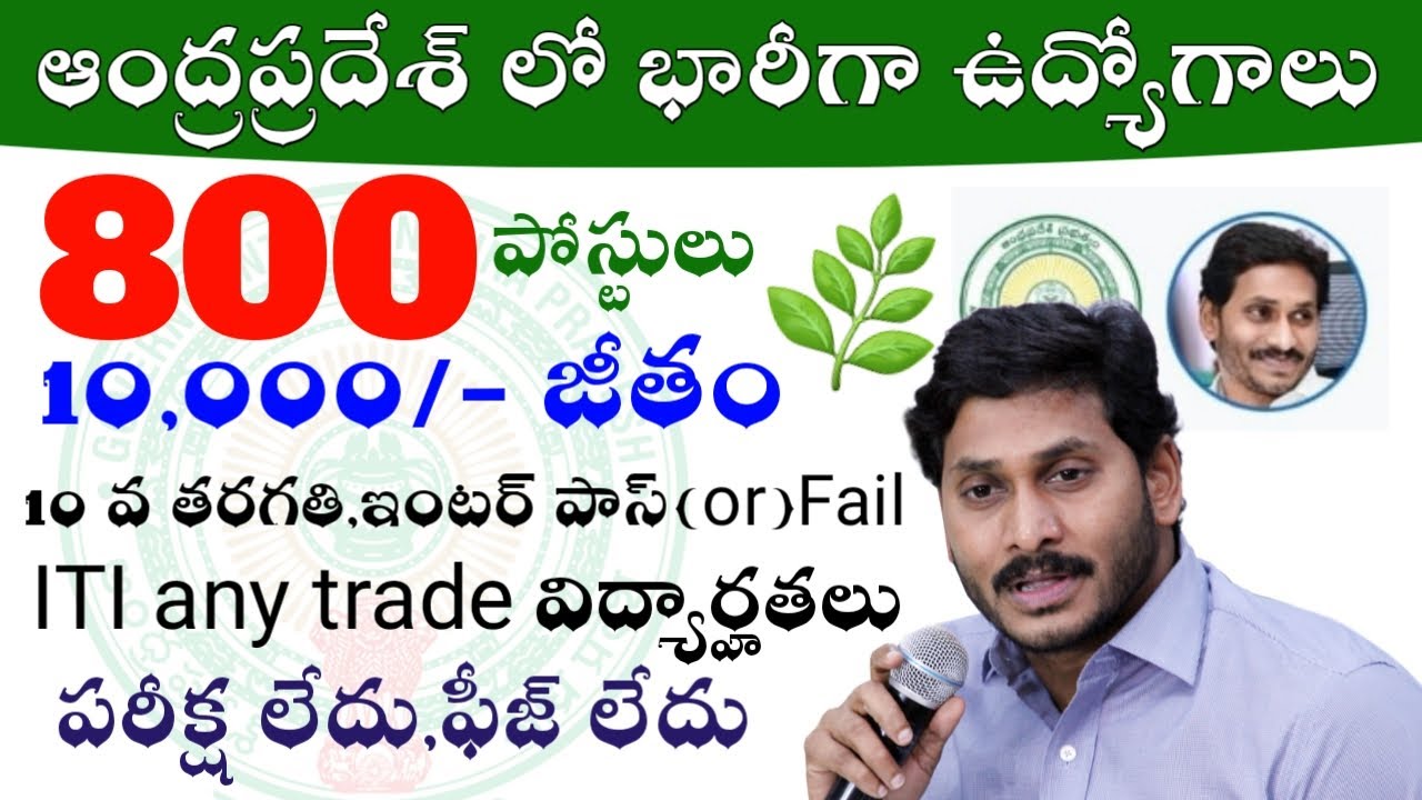 Latest Jobs Notification From Andhrapradesh 2020 | ap latest jobs | Total Information Jobs