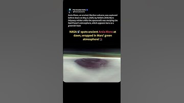 Mars’ Giant Volcano Revealed at Dawn! 🌌🌋✨