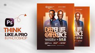 Church Flyer Design Challenge – Week 1 | Create a Professional Conference Flyer in Photoshop