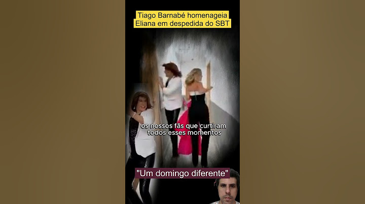 Tiago Barnabé homenageia Eliana em despedida o FIM #stories #eliana #fim