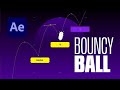 Trendy bouncing ball scene after effects tutorial