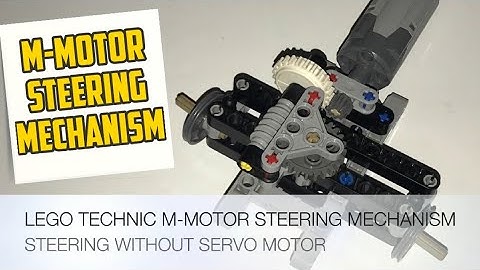 LEGO Technic M-Motor Steering Mechanism - Without Servo Motor (Building Instructions)