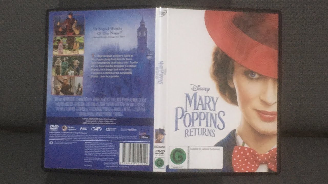 Opening and Closing To "Mary Poppins Returns" (Disney) DVD Australia (2019)