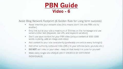 Avoid Blog Footprints | PBN Guide