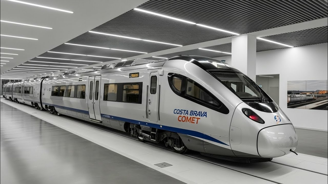 🇪🇸 Costa Brava Comet: El Tren del Futuro Presentado en un Showroom de Lujo