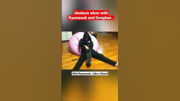Heebum when with Ryeowook and Donghae..