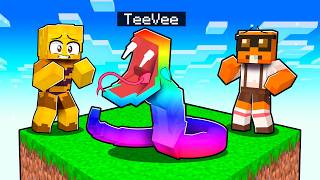 I Pretended to be an OP SNAKE on Minecraft One Block!