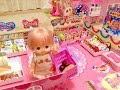 メルちゃんお買い物 スーパーマーケット / Mell-chan Doll goes shopping : Supermarket toy !