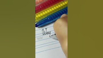 Wayne in Cursive #cursive #practice #handwriting #cursivewriting #name
