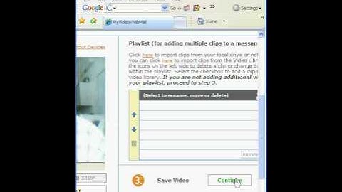 How to send video email using MyVideoTalk