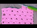 Beautiful Crochet Stitch for Baby Blanket, the easiest and fastest Crochet Pattern for beginners
