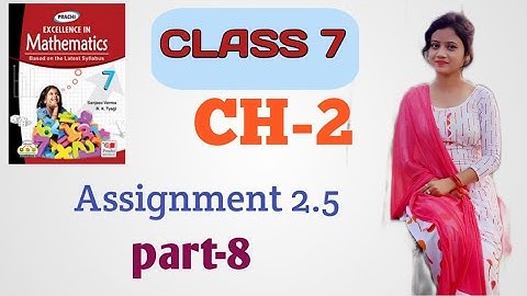 class 7 math//chapter 2//fractions and rational numbers//assignment 2.5//part 8//CBSE