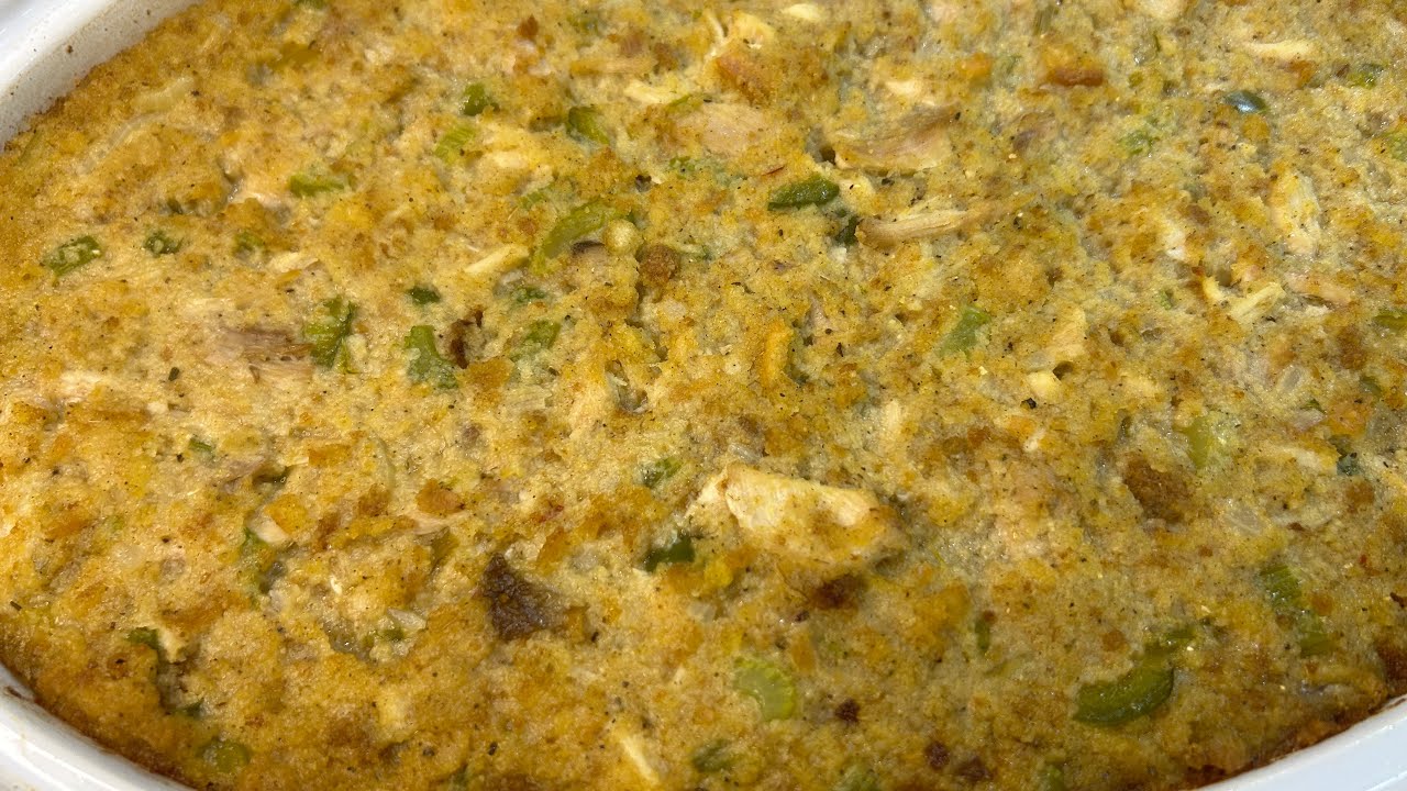 old fashioned cornbread dressing without eggs Southern Cornbread Dressing