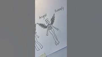 How to draw fairy , angel and butterfly #howtodraw #art #shorts #artist #shorts