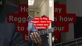 How To Play Reggae ; learn how to create your basslines.  #basstutorial #raggae #viral #short