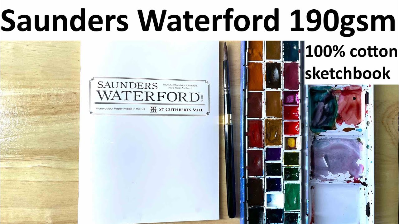 Koval Sketchbook Pro, Saunder's Waterford 100% Cotton Watercolor