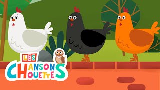 Quand trois poules vont au champ - Les chansons chouettes