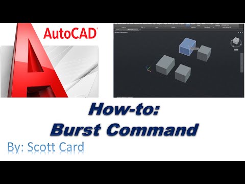 💥BURST💥 - The best way to deal with a bock in AutoCAD
