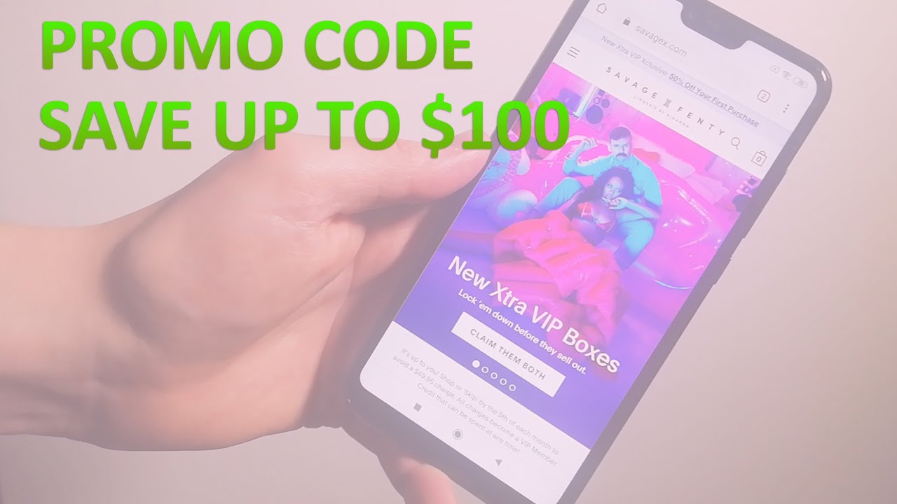 SAVAGE X FENTY PROMO CODE YouTube