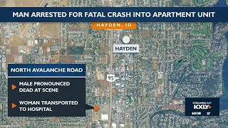 Man arrested for fatal crash into Hayden apartment unit