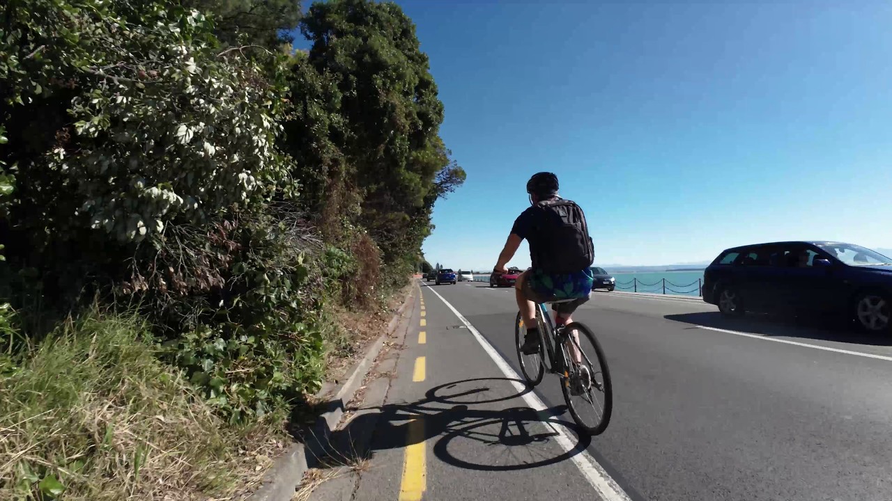 Ride : Another Ambient Sound Sunny Late Afternoon Evening Nelson along Rocks Road to Tahunanui 4K