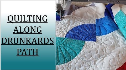 Quilting Drunkard’s Path quilt on DSM – free motion quilting tutorial