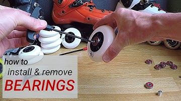 Inline skates - how to install and remove wheel bearings easily - tutorial