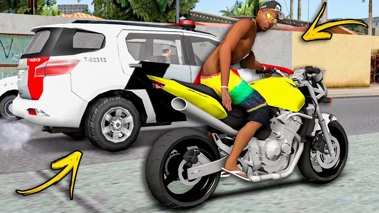 ARRASTANDO NA QUEBRADA DE HORNET CARBURADA SÓ O CANO 💥 GTA SAN ANDREAS