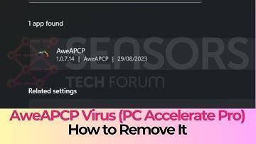 AWEAPCP Virus Installs PC Accelerate Pro - Removal Guide