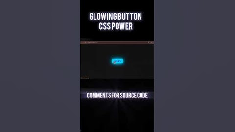 Glowing Button CSS Effect 2025 | Modern UI Animation Using HTML & CSS