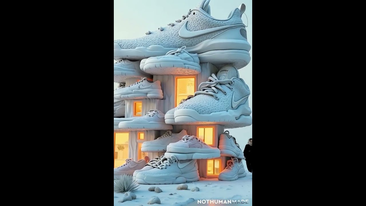 A House Made of Nike Sneakers? | Surreal AI Architecture 🔥👟 