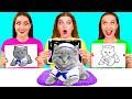 絵がうまいのはどっち?| 驚くべき創造的なトリック DaRaDa Challenge