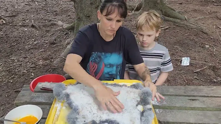 Egg Tanning Rabbit Hide #homestead #rabbit #rabbitfarming #mamawarrior