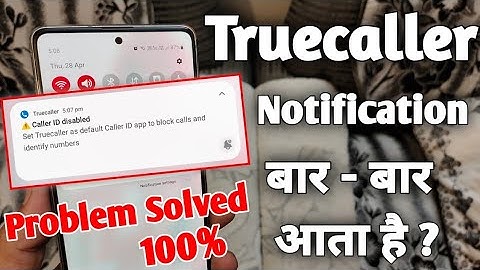 Truecaller Caller Id Disabled Notification kaise hataye |  Problem solved 🔥