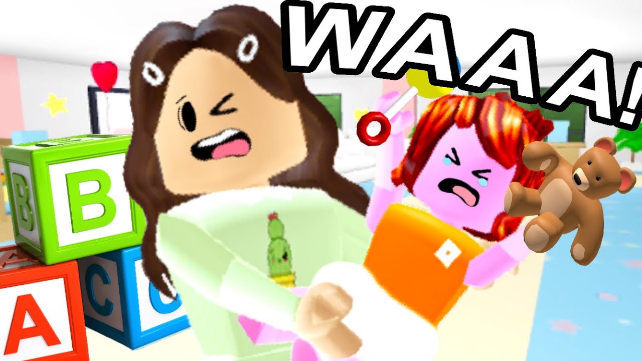 Being the most annoying baby in Roblox Twilight Daycare...