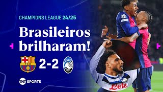 Thumbnail for RAPHINHA E ÉDERSON SE DESTACAM EM JOGAÇO NA CHAMPIONS | BARCELONA 2 X 2 ATALANTA