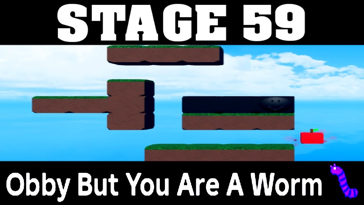 STAGE 59 in OBBY BUT YOU ARE A WORM 🪱(Complete Guide to Passing Stage 59 in Obby But You Are A Worm)