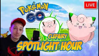 Clefairy Shiny Spotlight Hour Live | Pokemon GO