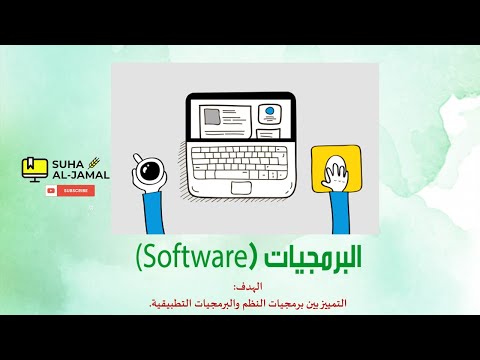 المكونات البرمجية في الحاسوب- البرمجيات Software (المفهوم، الأنواع، الأمثلة)