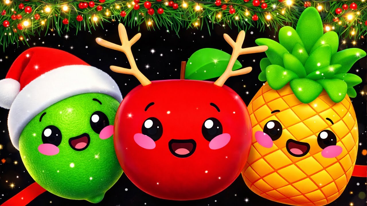 Sensory Fruits Kids Video 🌈🍓 | Learn Colors and Movement with Cute Fruits