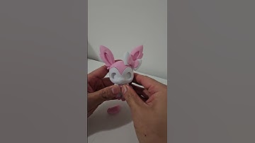 3d printed sylveon on the new bambu lab p2s #pokemon #bambulab #bambulabp2s #3dprinter