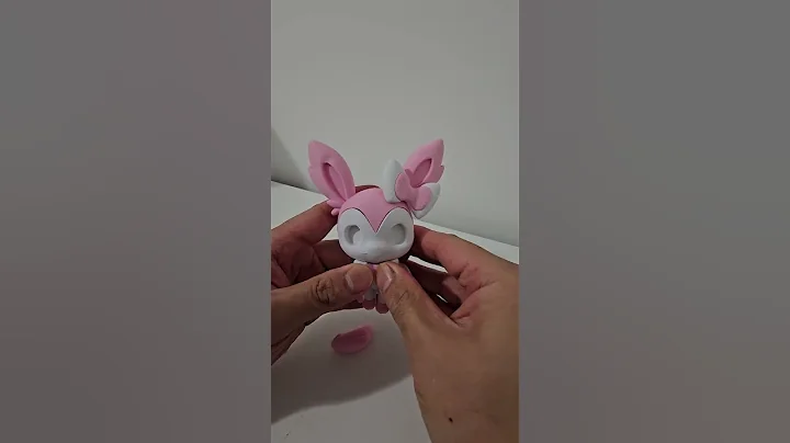 3d printed sylveon on the new bambu lab p2s #pokemon #bambulab #bambulabp2s #3dprinter
