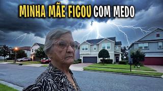 SHE WAS SCARED OF THE STORM 😰 WHAT MY MOM LIKED THE MOST IN THE USA 🇺🇸