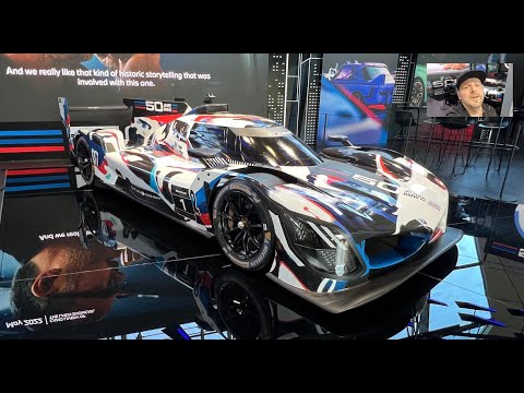 BMW M HYBRID V8 RACING SUPER HYPER CAR P66/3 MODEL 2023 LMDH PROTOTYPE IMSA LE MANS WALKAROUND